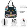 An Adorable Cat Relishing A Bowl Of Ramen Insulated Lunch Bag for Women Children Portable Food Boxes Thermal Lunch Box Tote