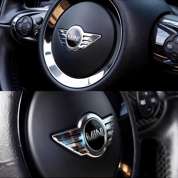 Adesivo Emblema Metallico per Volante BMW MINI per Modifica Interni