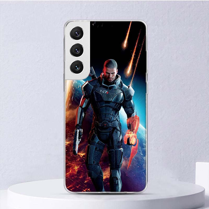 

N7 Mass Effect Soft Case For Samsung Galaxy S25 S24 S23 S22 Ultra Phone Cover S21 S20 FE S10 Plus S25Edge + Funda Coque Samsung S21