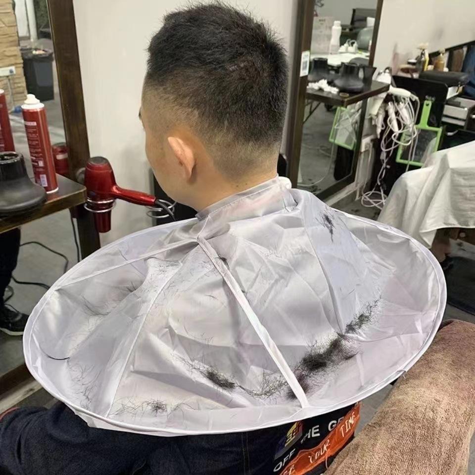 Non-Stick Waterproof Hairdressing Cape 60cm Professional Adjustable Neck for Home DIY Hair Cutting