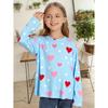 Spring and Autumn Round Neck 3D Printed Top Fashionable Casual Simple Comfortable Long Sleeved Children's Girl T-shirts
