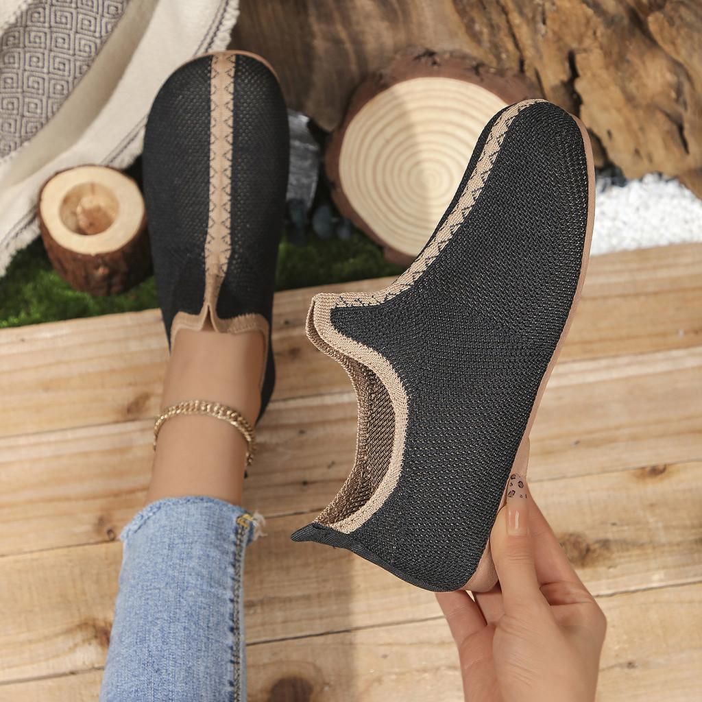 Stylish Colorful Round Toe Woven Flat Shoes For Women Perfect For Casual Spring Summers