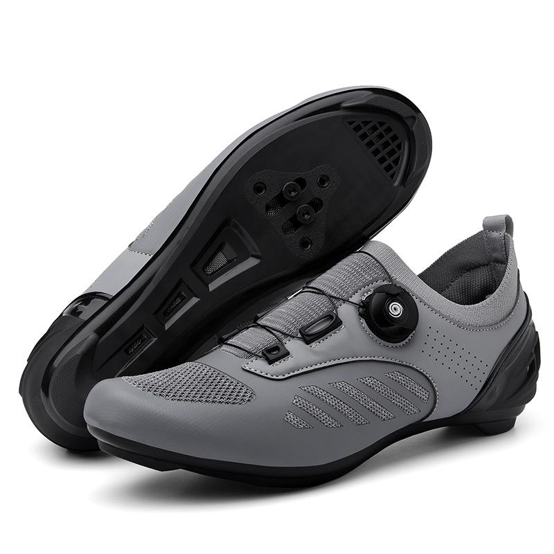Foreign trade breathable bicycle shoes cycling shoes men and women road bike lock shoes mountain bike help shoes