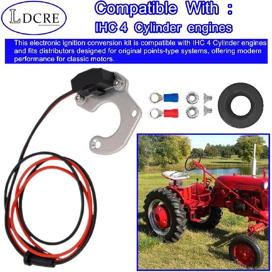 1442 Ignitor Electronic Ignition Conversion Kit, Pertronix Electronic Ignition Kit Compatible with IHC 4 Cylinder
