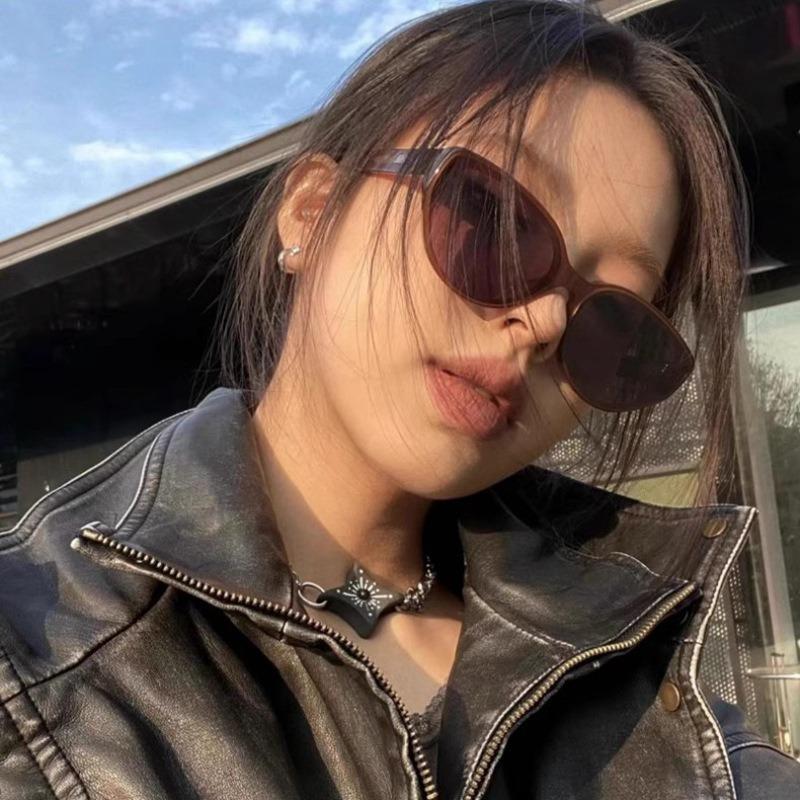 Travel Goggle UV Protective Retro Sunglasses Oval Frame Sun Glasses Driving Glasses Black Shades Eyewear Outdoor Sunglasses