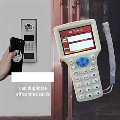 Lector Escritor de Tarjetas Clonador Copiador Soporte en Inglés 10 Frecuencias para Tarjeta IC Llavero 13.56mhz UID Sistema de Control de Acceso