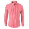 Men's Striped Long Sleeve Slim Fit Business Casual Dress Shirt