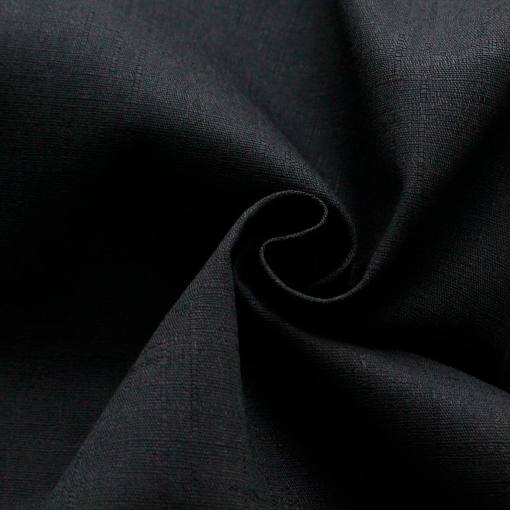 Nippon Chuko Tsumugi Dobby Black Width 110cm 3m Cut Approx. AD8150-300-3M