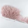 Feather1Meters Leather Pink Ostrich Feathers Trim Trims Width 8-10cm Black Ostrich Feather Ribbon Clothing Wedding Feathers Decoration
