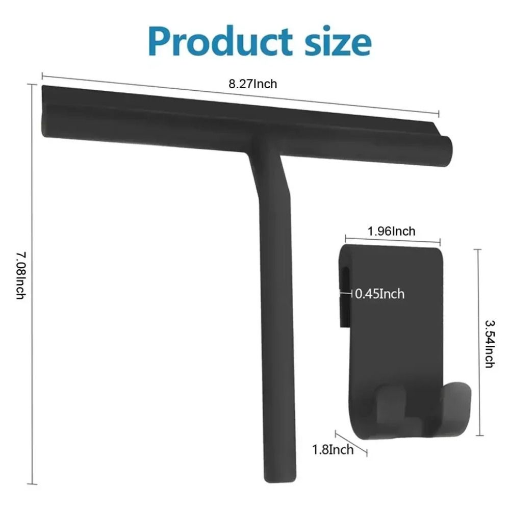 Streak Free Glass Wiper Silicone Material Cleaning Tool Shower Squeegee  Mirrors Cleaning