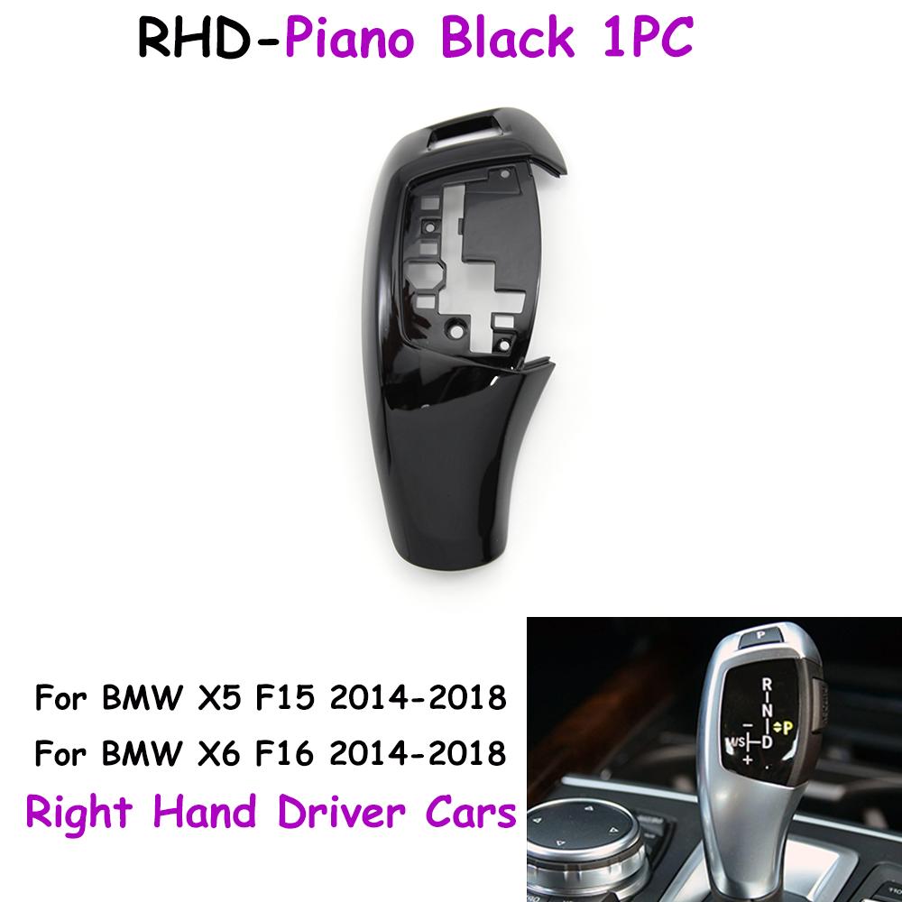 F15 F16 LHD RHD Car Gear Shifter Knob Shift Lever Cover Replacement For BMW X5 X6 Series 2014-2018 61319346825 61319346826