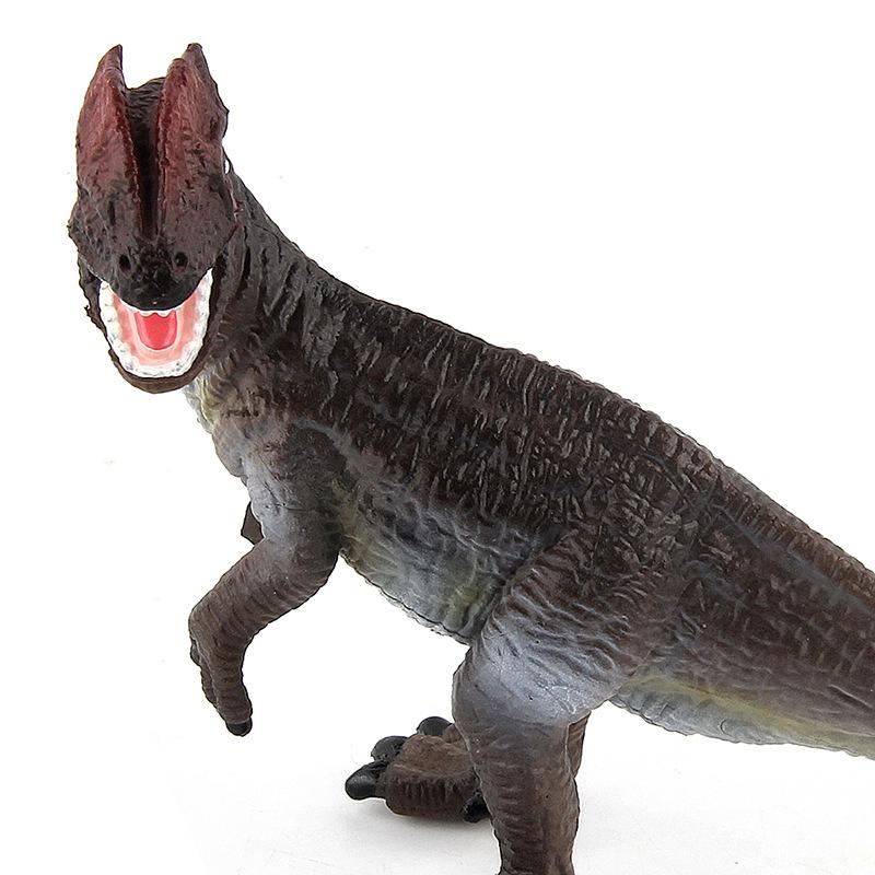 English Details Dinosaur World Model Toy Solid Pvc Double Crown Dragon Double Spinosaurus Ornament