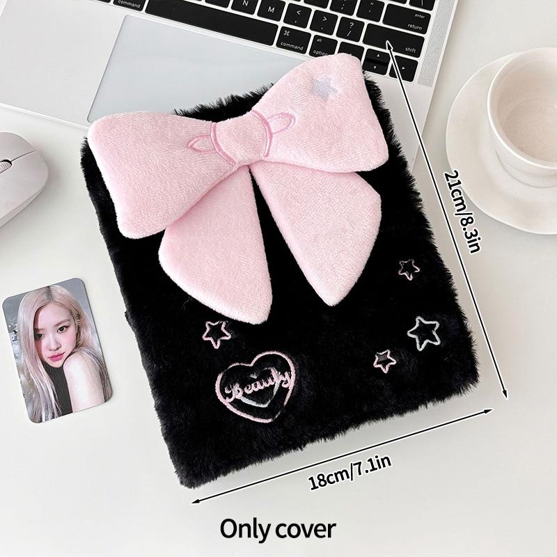 A6 Binder Lucky Plush Album Kpop Idol Photocard Holder Kawaii Plush Bindering Photocards Collect Books School Stationery
