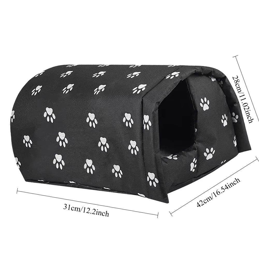 

Pet Cat House Bed Outdoor Waterproof Removable Stray Cat Animal Hiding House Safe Sleeping Mats Cats Dogs Nest Tent Pet Supplies