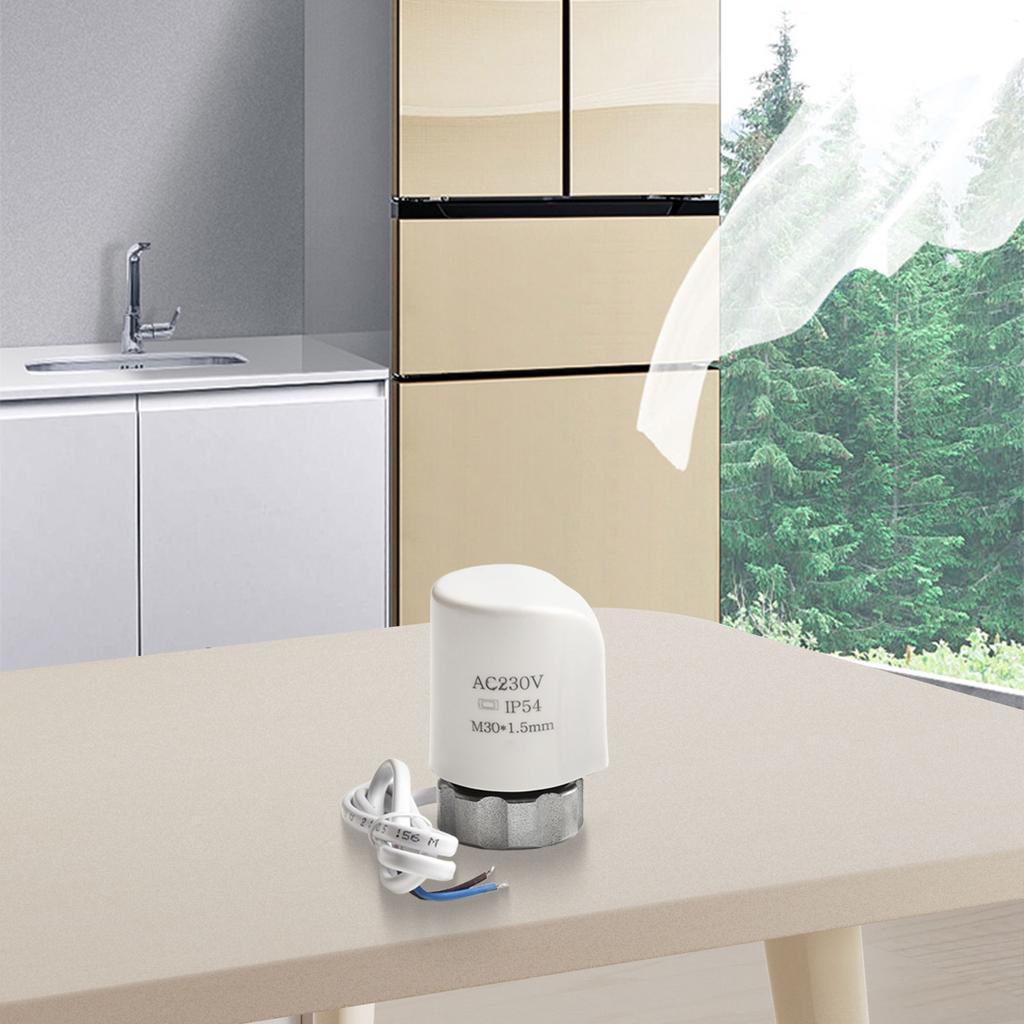1 Stück AC230V M30*1,5mm Elektrischer Thermischer Stellantrieb für Fußbodenheizung Heizkörperventil Fußbodenheizung Stellantrieb Zubehör