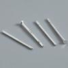 10 Pares de Agujas para Piercing de Oreja Hipoalergénicas Pendientes de Botón para Oreja Tono Plateado para Usuarios Primerizos Unisex Accesorios de Pines para Oreja