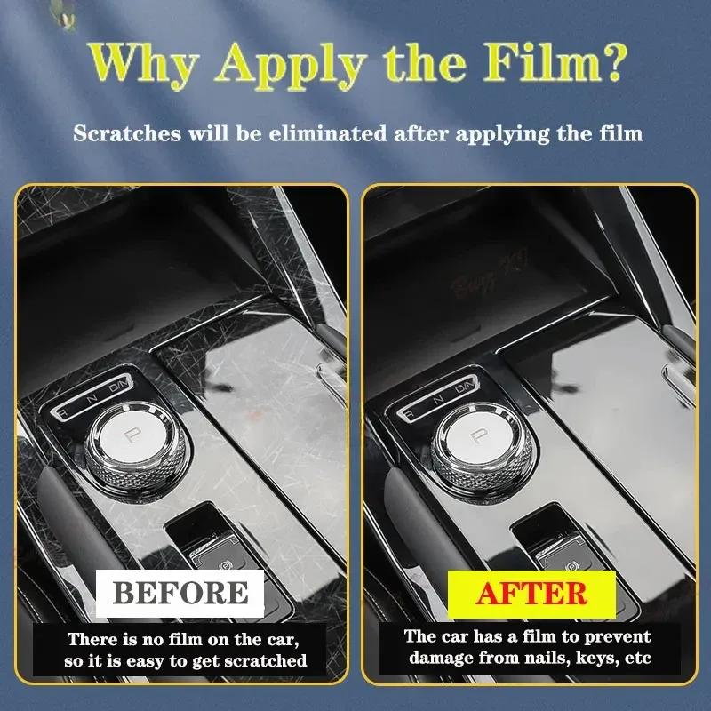 For BMW 5 Series i5 G60 2024 Interior Center Console Clear Protective Film TPU PPF Car Anti Scratch Tint Accessories Refit Set