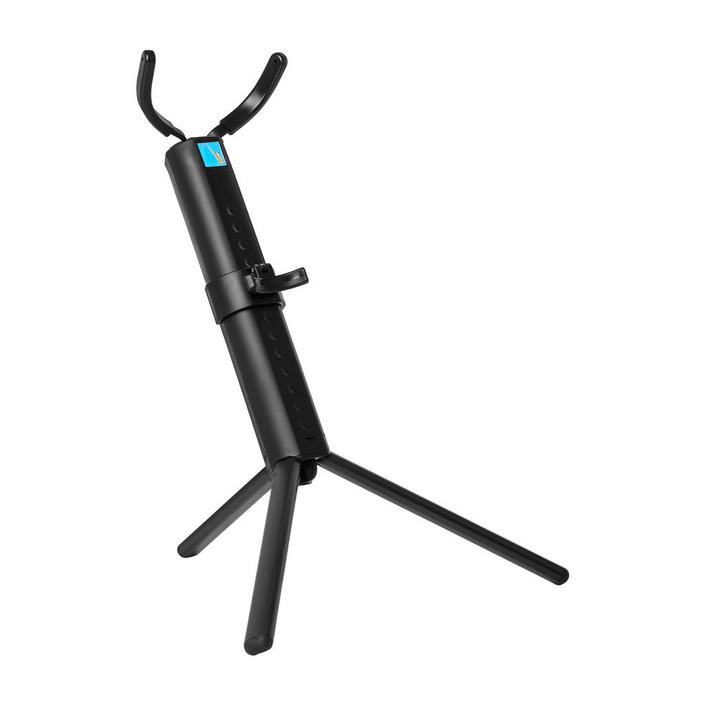 Portable Foldable Saxophone Stand Adjustable Height Lightweight Stable Support for Alto Tenor Baritone Saxophones with Non-Slip Rubber Feet