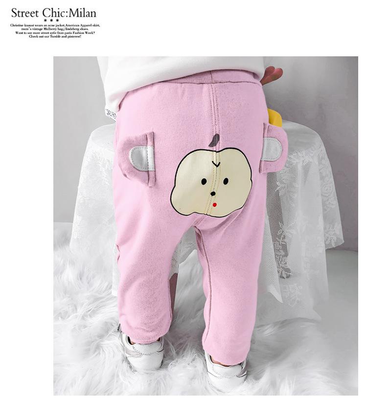 Neue Babyhosen für Jungen und Mädchen für Herbst und Winter, mit offenem Schrittdesign für einfaches Wechseln. Geeignet für 6–8 Monate alte Babys.