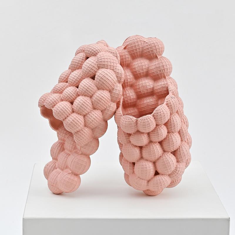 Fashion Women Summer Slippers Funny Bubbles Balls Soft EVA Couple Young Massage Slipper Female Home Street Shoes Ladies Fashion Slides