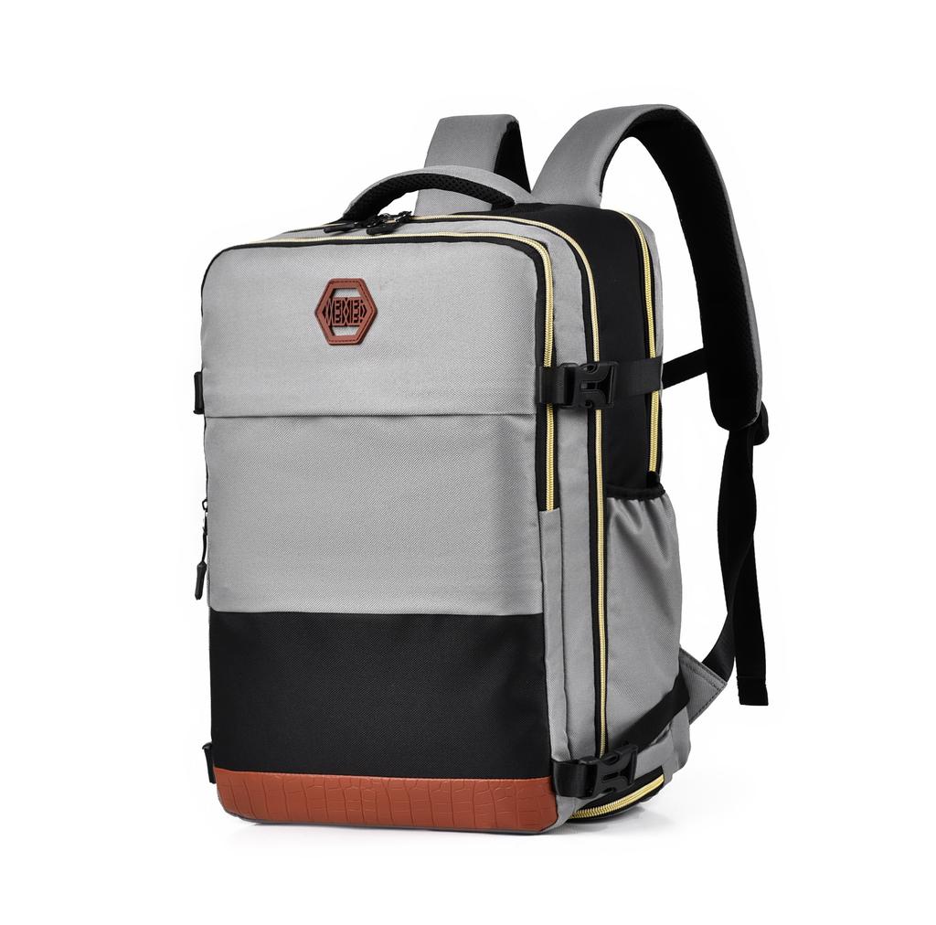 1pc Large Capacity Waterproof Laptop Backpack, Men's And Women's Travel Backpack With Shoe Compartment, Suitable For Business,school