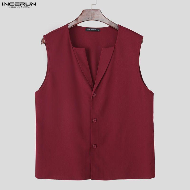 INCERUN 3PCS Men Lapel Neck Long Sleeve Cloak Blazer and Vest and Long Suit Pants Outfits