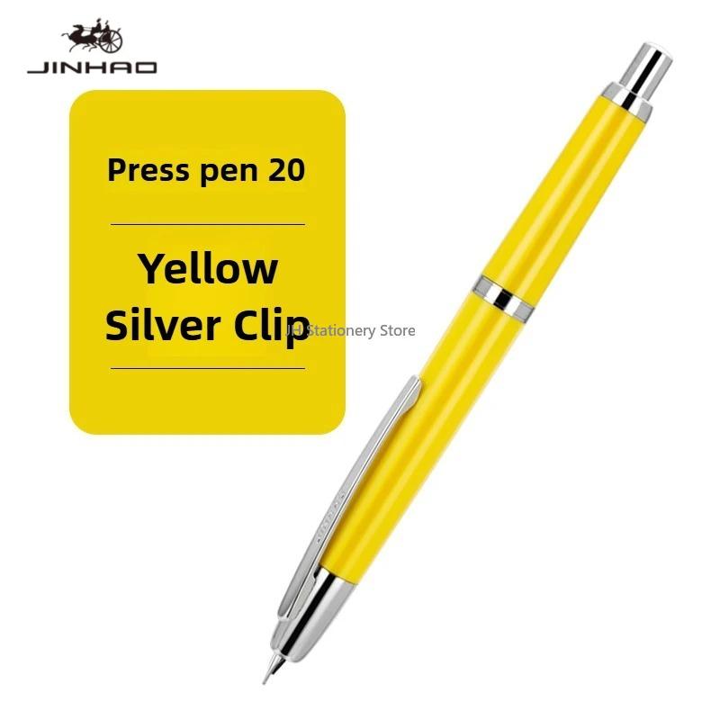 JINHAO 20 Press Fountain Pen Elegant Luxury Ink Pen F EF Nib Writing Calligraphy Pens School Supplies Stationery