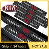2026 Hot Car Sticker 4Pc Carbon Fiber Auto Door Threshold Waterproof Stickers Accessories For KIA Ceed Rio Sportage R K3 K4 K5 K
