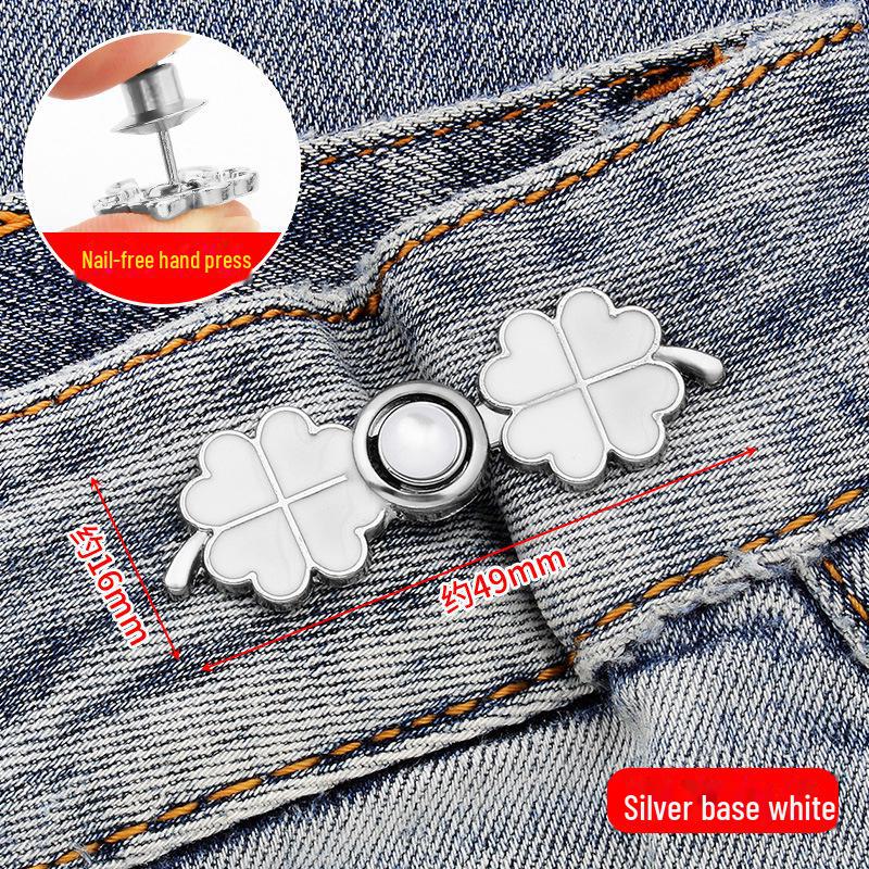 Elastischer Bundverstellungsknopf ohne Nähen für Jeans