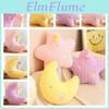 Linda Almohada de Peluche de Estrella y Luna Para Niños Juguete de Peluche Suave y Esponjoso Para Decoración del Hogar y Regalos de Cumpleaños De Diman
