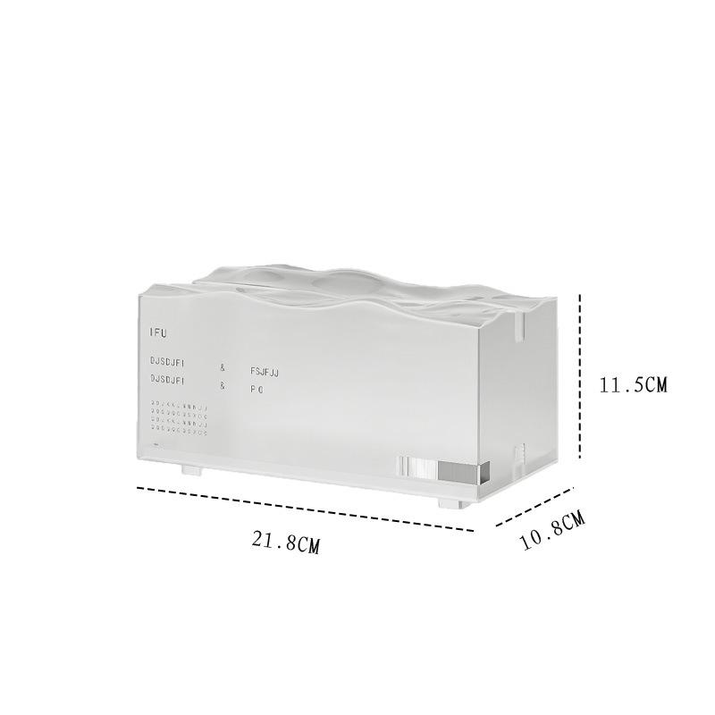 Stolní krabička na kapesníky, kreativní průsvitné pouzdro na kapesníky s pružinou, severský styl, kuchyňská krabička na ubrousky, koupelnová krabička na kapesníky