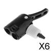 6xBicycle Pump Accessories Presta/Schraeder Valve Gas Nozzle Adaptor Converter