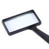 High-Power Handheld Rectangular Magnifying Glass for Reading and Outdoor Use