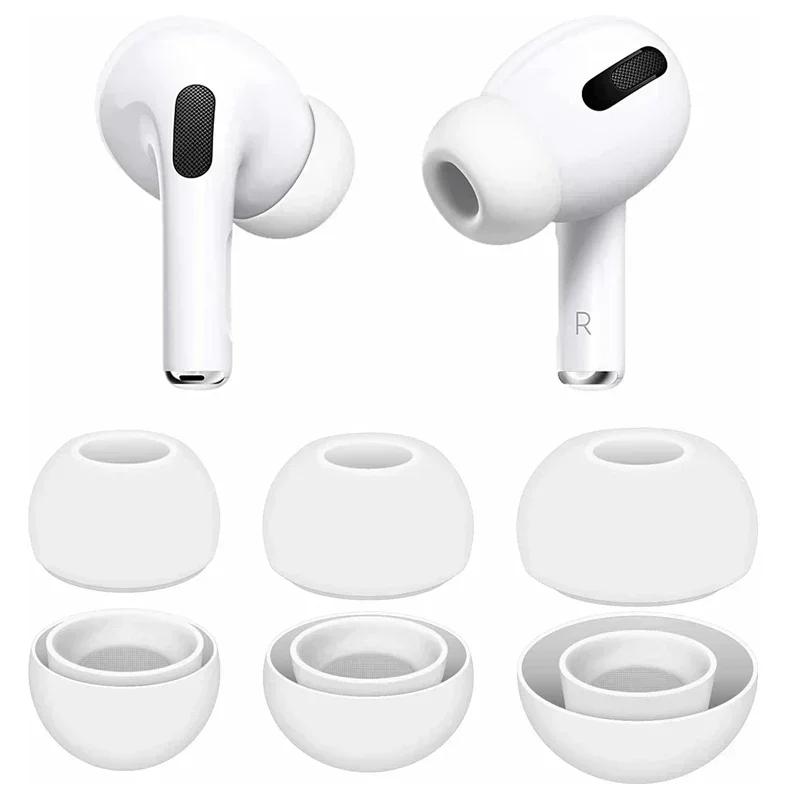 Premium Weiche Silikon-Ohrstöpsel Geeignet für Apple Airpods Pro 1. 2. Ultra-Komfort Anti-Rutsch Ersatz-Ohrstöpsel XS/S/M/L
