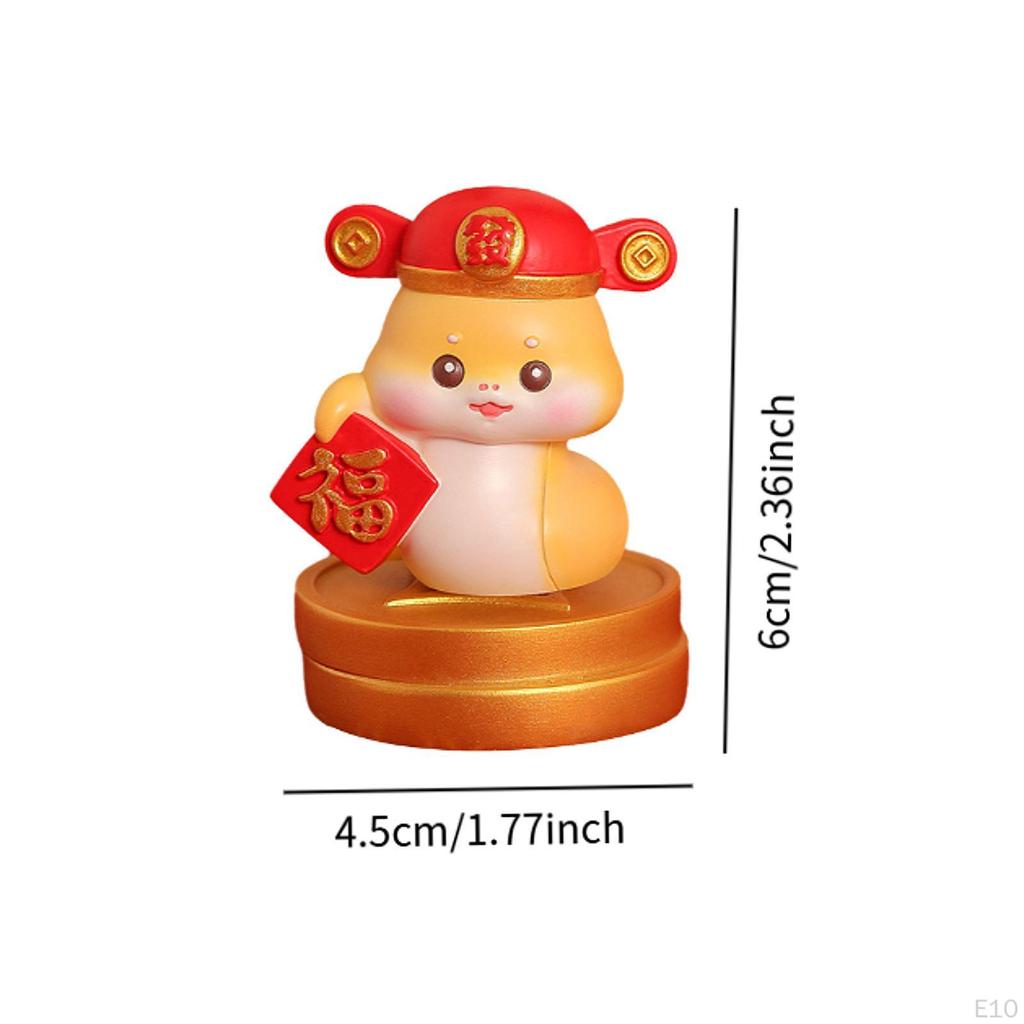 Year Statue Animal Sculpture Collection Birthday Gift Decorative Figurine Tabletop Ornament