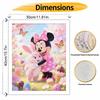 Disney Minnie Mouse and Bunny Oil Painting Hand Painting Coloring Painting Handmade Diy Home Decoration Gift