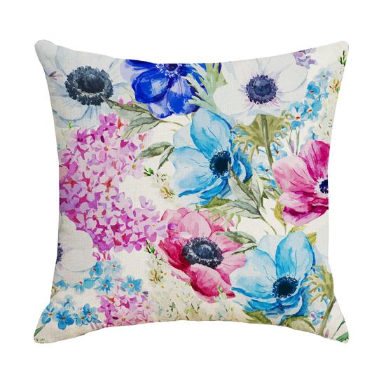 Federa Cuscino con Stampa Floreale, Copricuscino Traspirante per Tutte le Stagioni, Federa Cuscino con Design Botanico Nordico Tropicale, Morbida Custodia Decorativa per Cuscino per Divano Letto Sedia