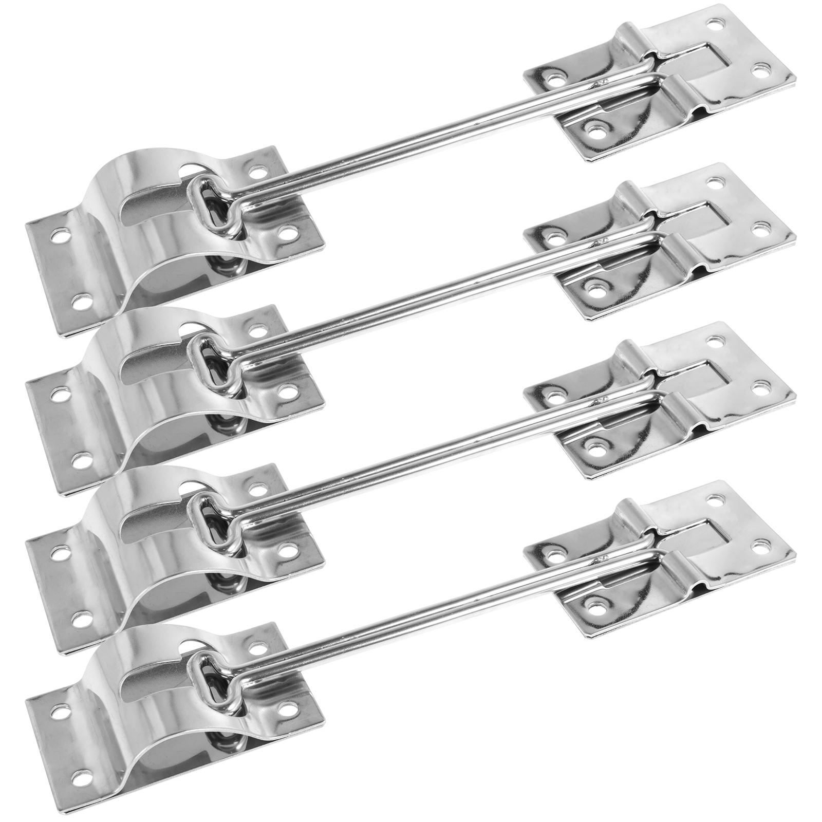 

4Pcs Rv Door Latch 6 inch Trailer Door Latch Camper Trailer Entry Heavy Duty Sturdy Metal T-Style Entry Door Catch Accessories срібний