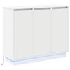 LED Sideboard Weiß 90 x 32 x 75 cm Spanplatte