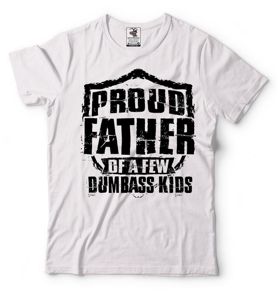 Stolzer Vater von Dummkopf-Kindern Lustige Geschenke für Papa Vatergeschenke Vatertag T-Shirt