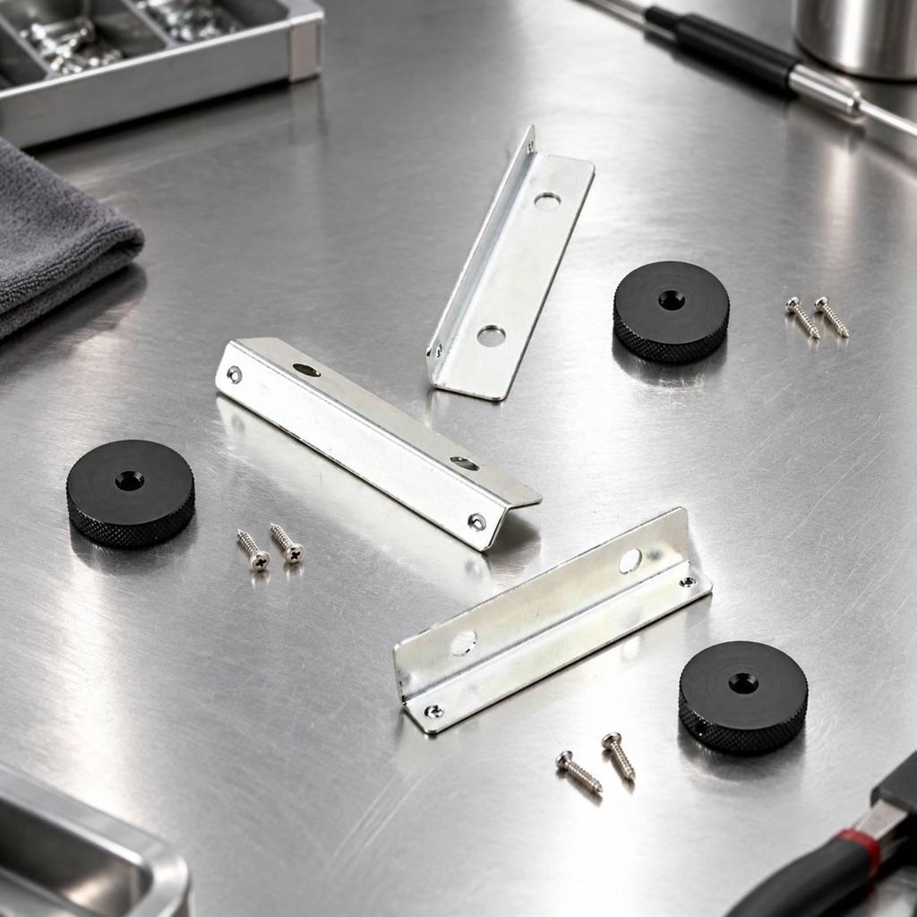 3 Pieces Hardware Silver Finish for Repair Technicians