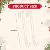 2 Acrylic Wreath Hangers, Door Hooks, Welcome Sign Hooks for Hanging Wreaths, No Required,