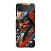 Transparent Phone Case For Samsung Galaxy Z Flip 3 4 5 6 7 Hard Folding PC Z Flip3 Flip4 Cover Japan Ghost Face Samurai