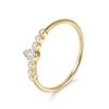 Business Style Commuter Ring Golden Dawn Series S925 Sterling Silver Moissanite Ring Fine Men And Women Can Be Stacked