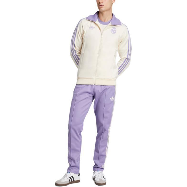 adidas Originals REAL MADRID Trainingsjacke Herren Wonder White/Magical Light Purple IY0058-