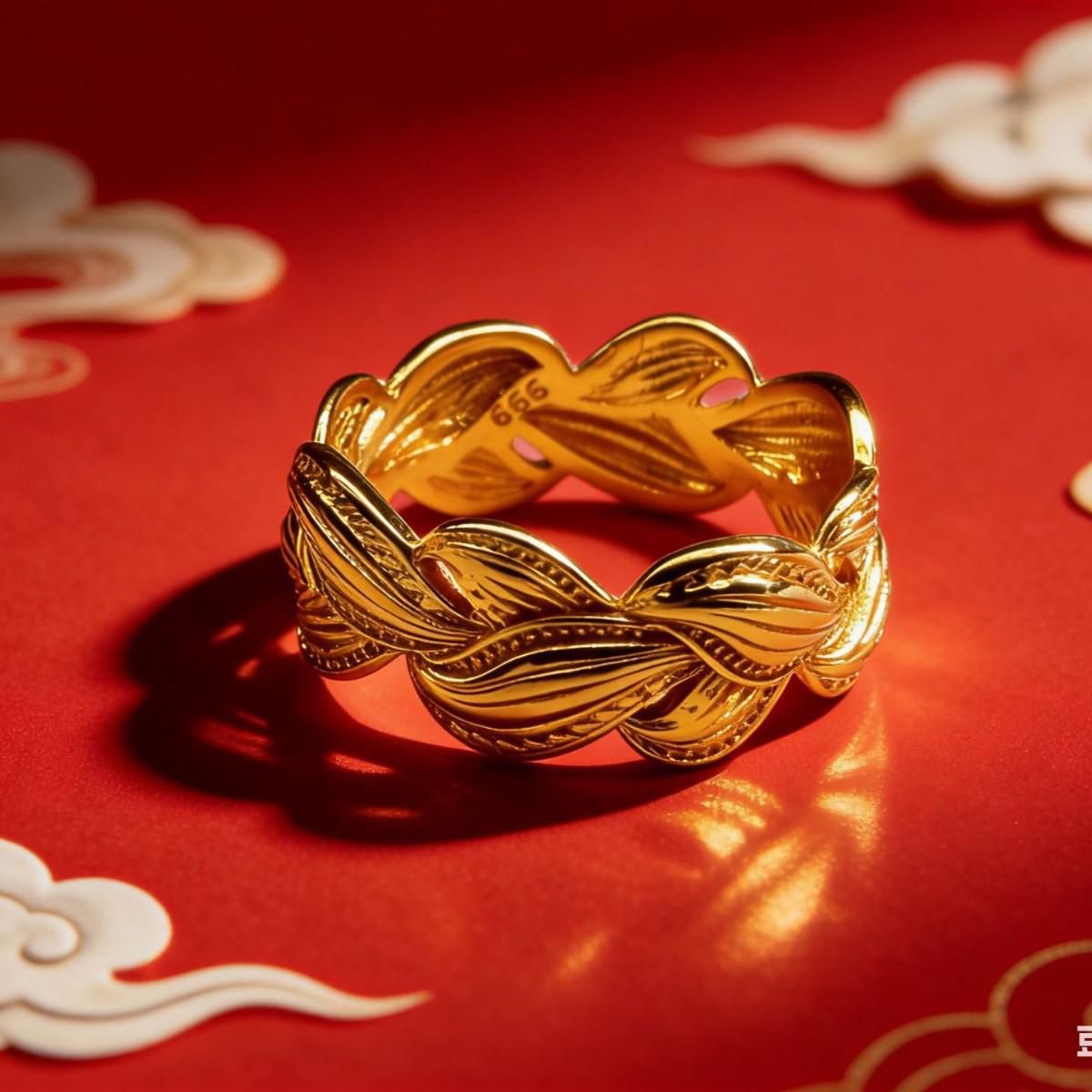 

Classic Rose Gold Flower Women s Wedding Ring - Fashion Bestseller, Fire-Kissed, Tarnish-Resistant Jewelry. Adjustable золотий
