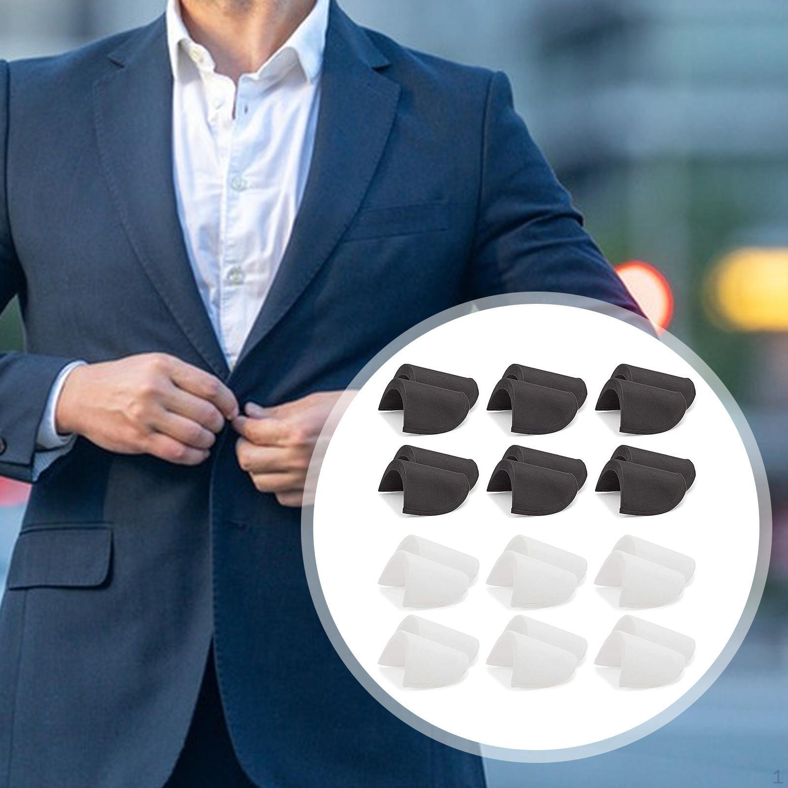 

24x Sewing Shoulder Pads, Reusable Breathable Soft Covered Set, Enhancer for Coat, Women