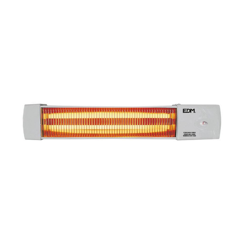 Quartz Heater EDM 07103 Baths White Black Grey 600-1200 W