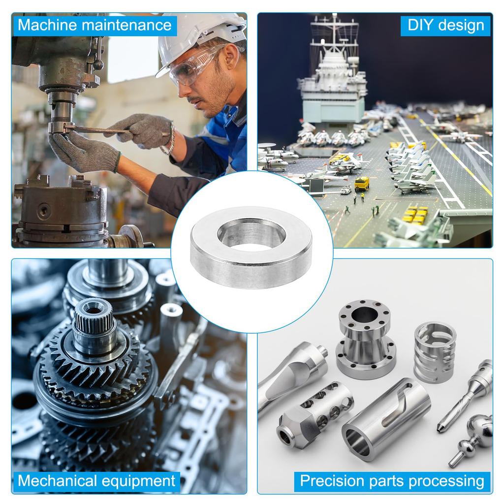 PATIKIL M6 Stainless Steel Spacers Set of 5 Metal Spacers Stainless Steel 6.2mm ID