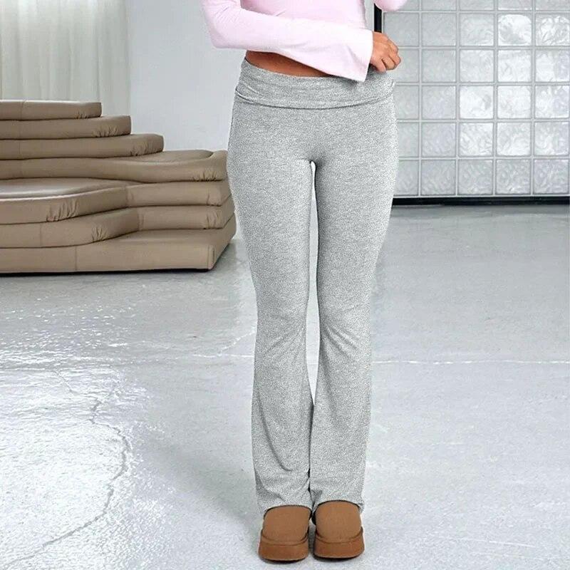 

Уличная одежда, однотонные брюки, женские облегающие повседневные брюки-клеш с высокой талией, женская одежда, длинные капри, брюки Pantalon 30397 S орион